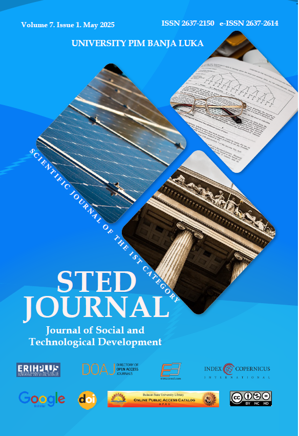 STED Journal - JOURNAL OF SOCIAL AND TECHNOLOGICAL DEVELOPMENT